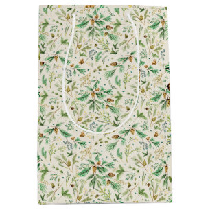 ウィンタージュニパーパインオンオフホワイト抱き枕 ミディアムペーパーバッグ