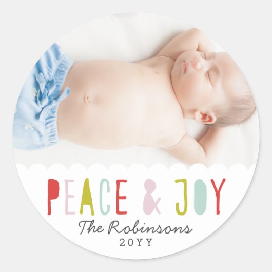 ウィンタージョイホリデー ラウンドシール (正面)