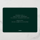 ウィンタージョイ アーチ フォト 箔シーズンカード (裏面)