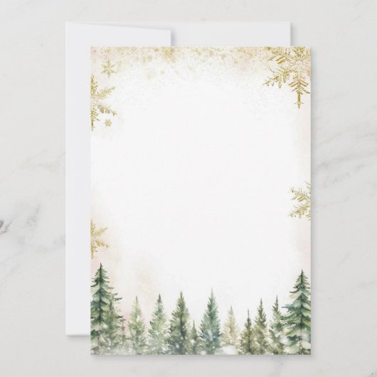 ウィンタージングルアンドミングルクリスマスホリデーパーティー 招待状 (裏面)