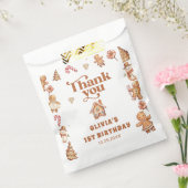 ウィンタージンジャーブレッドクリスマスクッキー誕生日 フェイバーバッグ (封をした状態)