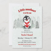 ウィンタースウィートバレンタインズボーイベビーシャワー 招待状 (正面)