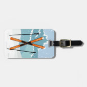 ウィンタースキーカスタムの荷物札 ラゲッジタグ (正面横)