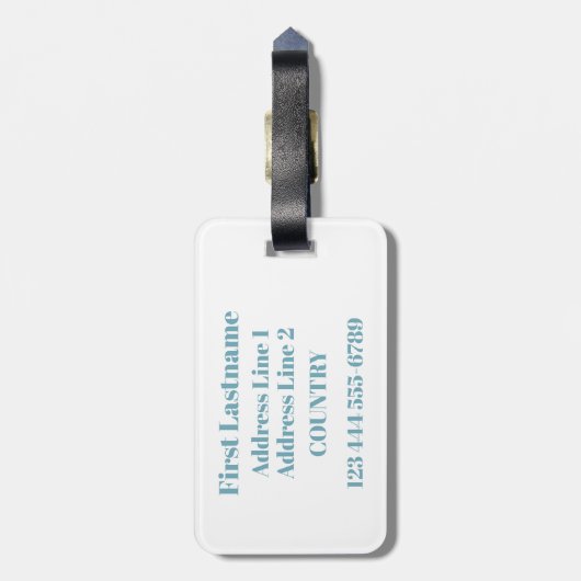 ウィンタースキーカスタムの荷物札 ラゲッジタグ (裏面縦)