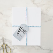 ウィンタースキーハッピーホリデーズギフトラベル ギフトタグ (より糸付き)