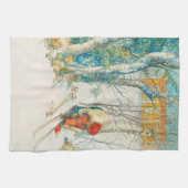 ウィンタースキーバイカールラーソン キッチンタオル (横)