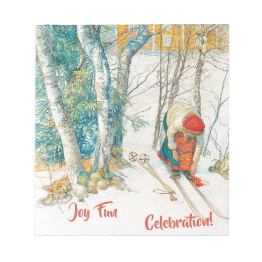 ウィンタースキーバイカール・ラルソン ノートパッド (正面)