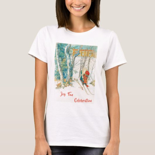 ウィンタースキーバイカール・ラルソン Tシャツ (正面)