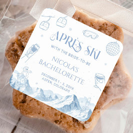 ウィンタースキーバチェロレッテパーティー スクエアシール