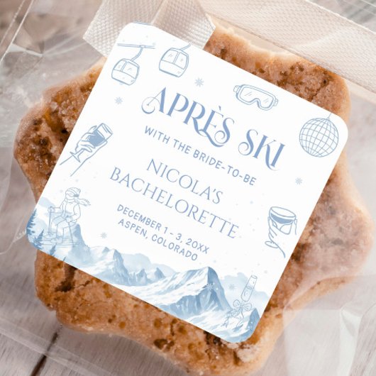 ウィンタースキーバチェロレッテパーティー スクエアシール