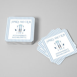 ウィンタースキーバチェロレッテパーティー スクエアペーパーコースター