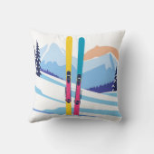 ウィンタースキーマウンテン クッション (裏面)