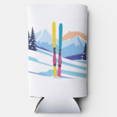 ウィンタースキーマウンテン スリム缶クーラー (正面)