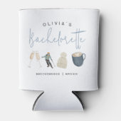 ウィンタースキーリゾートのカスタマイズされたハッチェロレットパーティー 缶クーラー (正面)