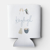 ウィンタースキーリゾートのカスタマイズされたハッピーアワーパーティー 缶クーラー (裏面)