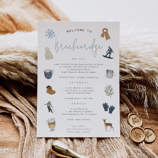 ウィンタースキーリゾートバチェロレッテウィークエンド旅程