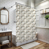 ウィンタースキーロッジシャワーカーテン シャワーカーテン