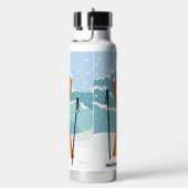 ウィンタースキー名前をカスタムする ウォーターボトル (右面)