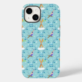 ウィンタースキー ダマスク柄 Case-Mate iPhone 14ケース