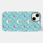 ウィンタースキー ダマスク柄 Case-Mate iPhoneケース (裏面 (横))