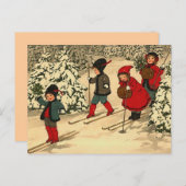 ウィンタースキー ポストカード (正面/裏面)