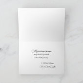 ウィンタースタグムーンライトスノークリスマスホリデーカード カード (内部)