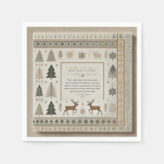 ウィンタースタンダードカクテルナプキンス スタンダードカクテルナプキン (正面)