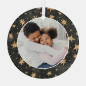 ウィンタースターズ家族の写真 ガラスオーナメント (裏面)