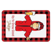 ウィンタースノーアラスカンバケーションおもしろいことわざfor彼 マグネット (横)