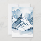 ウィンタースノーイパインリースウェディングRSV 出欠カード (裏面)