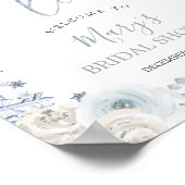 ウィンタースノーインラブスノーフレークブライダルへようこそ ポスター (角)