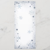 ウィンタースノーインラブスノーフレークブライダルシャワー メニュー (裏面)