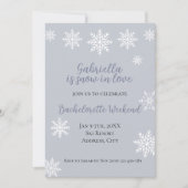 ウィンタースノーインラブバチェロレッテ週末の旅程 招待状 (正面)