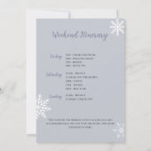 ウィンタースノーインラブバチェロレッテ週末の旅程 招待状 (裏面)
