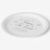 ウィンタースノーインラブバチェロレッテ ペーパープレート (アングル)