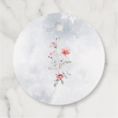 ウィンタースノーインラブ感謝していブライダルシャワーユー フェイバータグ (裏面)