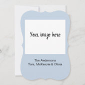 ウィンタースノーウィー山パーソナライズされたズホリデー カード (裏面)