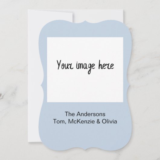 ウィンタースノーウィー山パーソナライズされたズホリデー カード (裏面)