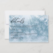 ウィンタースノーウェディングの詳細カード サンキューカード (正面)