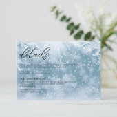 ウィンタースノーウェディングの詳細カード サンキューカード (スタンド正面)