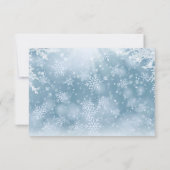 ウィンタースノーウェディングの詳細カード サンキューカード (裏面)