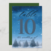 ウィンタースノーウェディングテーブルナンバー プログラム (正面/裏面)