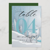 ウィンタースノーウェディングテーブルナンバー プログラム (正面/裏面)