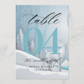 ウィンタースノーウェディングテーブルナンバー プログラム (正面)