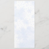 ウィンタースノーウェディングメニューカー プログラム (裏面)