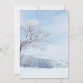 ウィンタースノーウェディング セーブザデート (裏面)