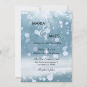 ウィンタースノーウェディング 招待状 (正面)