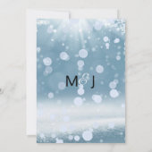 ウィンタースノーウェディング 招待状 (裏面)