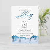 ウィンタースノーウェディング 招待状 (スタンド正面)