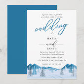ウィンタースノーウェディング 招待状 (正面/裏面)